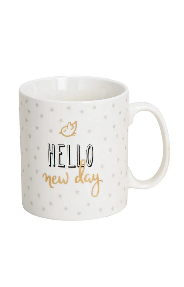 Cană porțelan Hello New Day