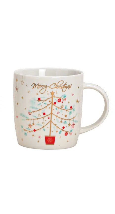 Cană Merry Christmas cu brad