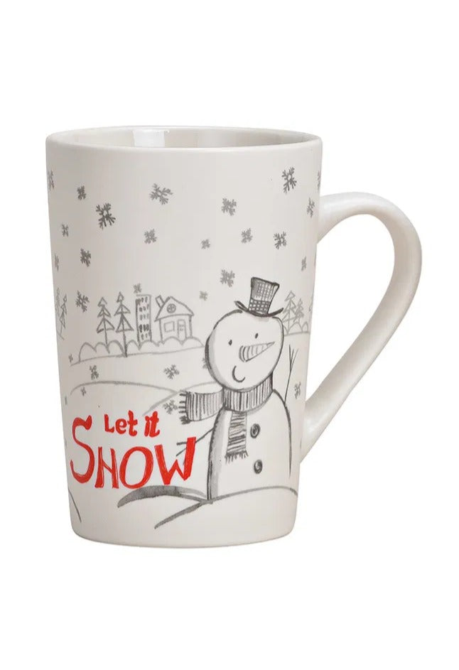 Cană de Crăciun cu om de zăpadă