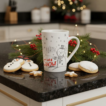 Cană de Crăciun cu om de zăpadă