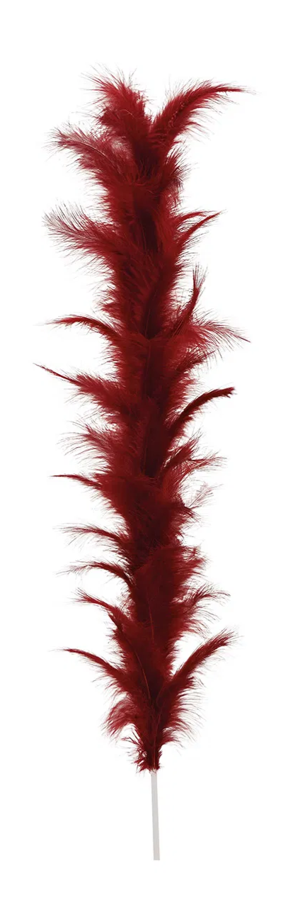 Ramură decorativă din pene vișinii