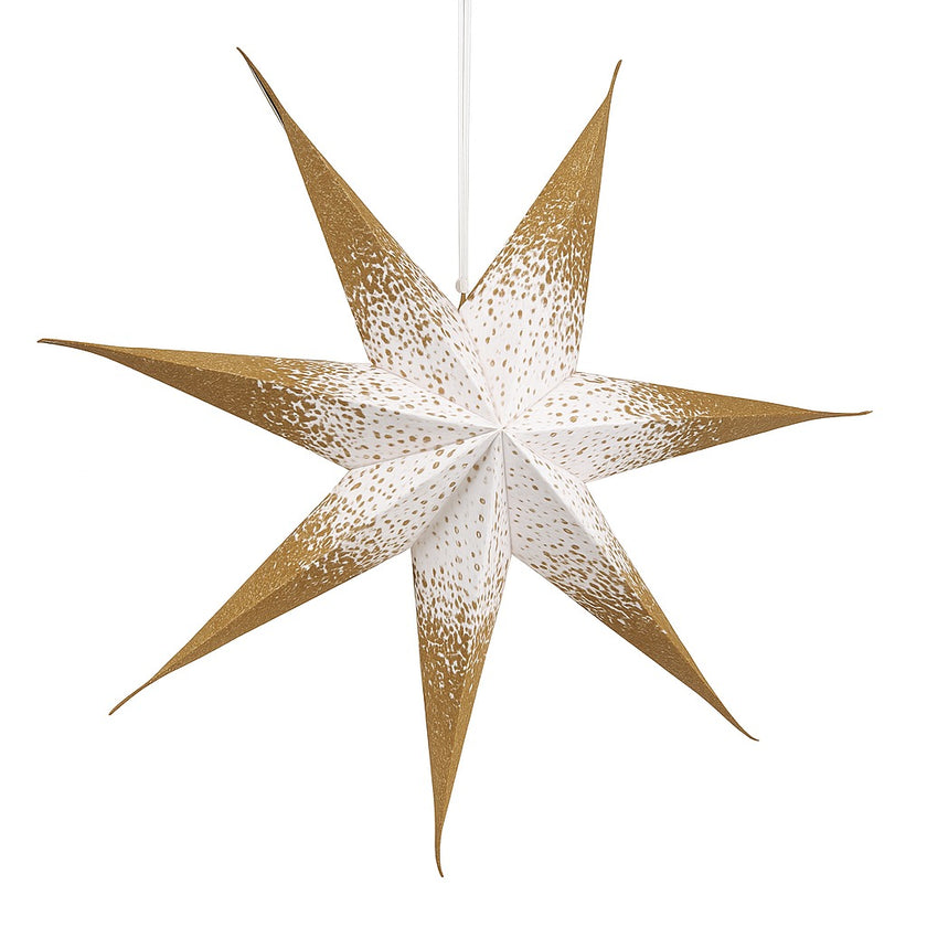 Stea decorativă aurie Crăciun