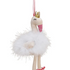 Ornament decorativ flamingo alb