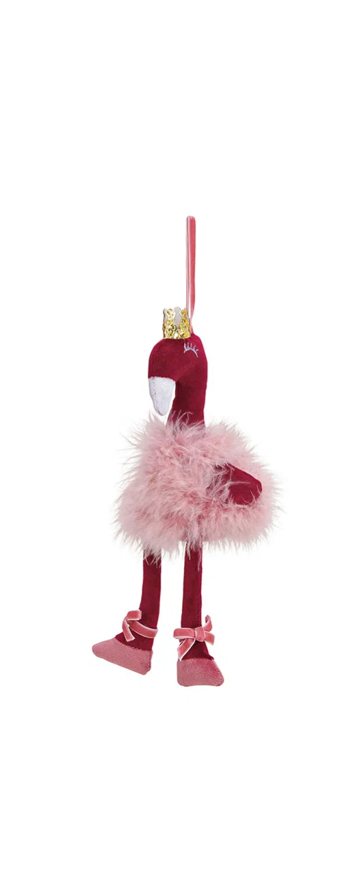 Ornament decorativ flamingo vișiniu