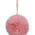 Glob Crăciun roz pufos