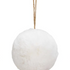 Glob Crăciun alb pufos