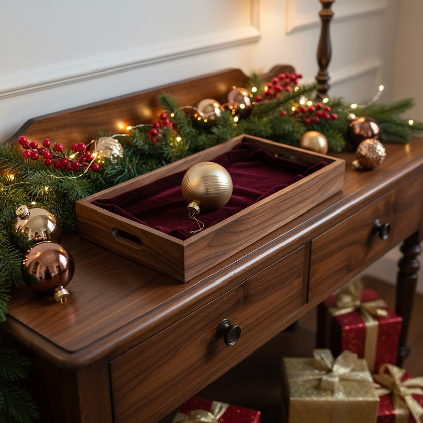 Glob Crăciun auriu din sticlă