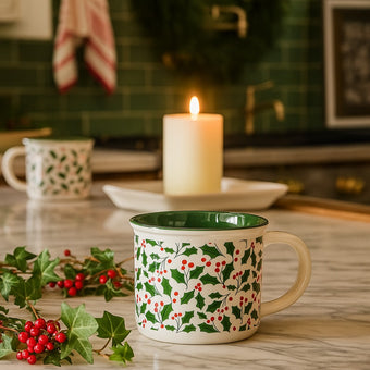 Cană de Crăciun cu vâsc