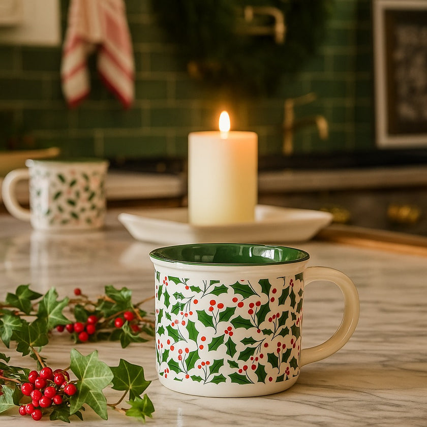 Cană de Crăciun cu vâsc