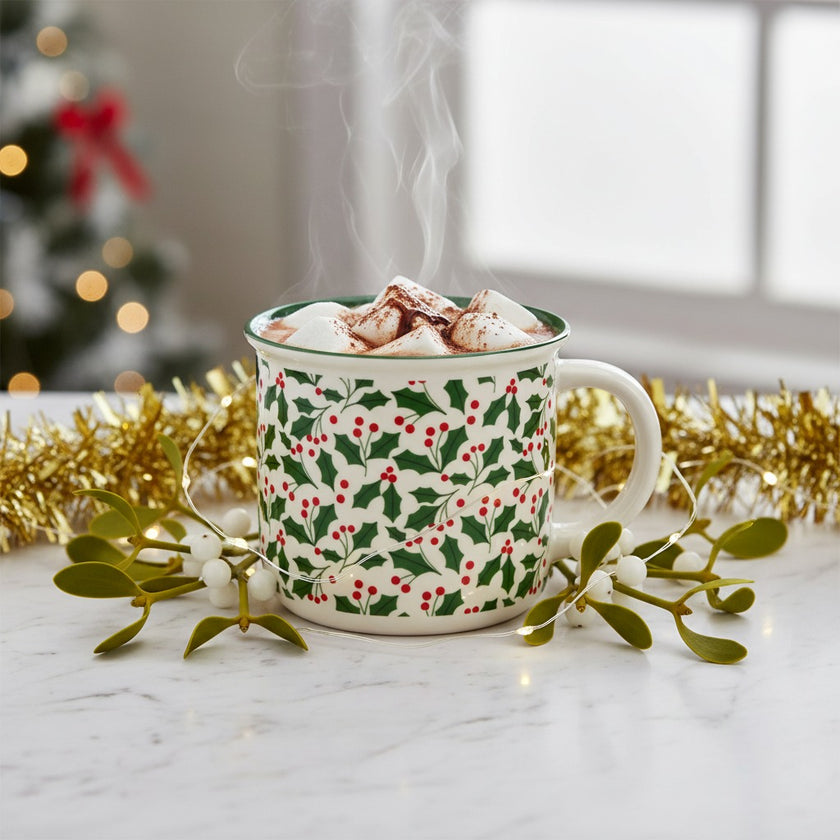 Cană de Crăciun cu vâsc