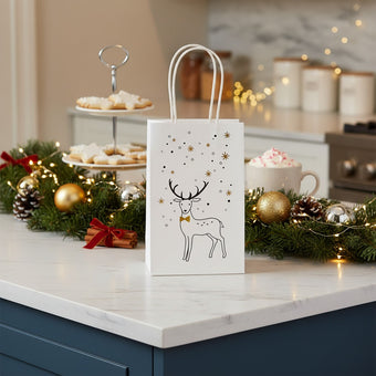 Pungă cadou Crăciun cu ren