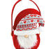Sacoșă cadou din pâslă roșie Moș Crăciun