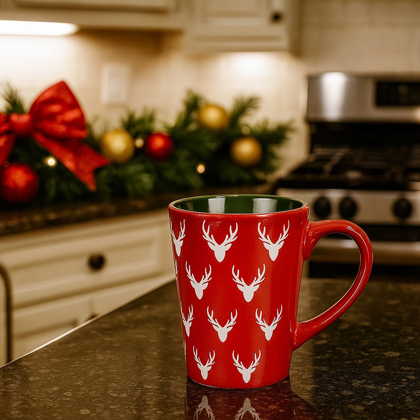 Cană de Crăciun cu reni