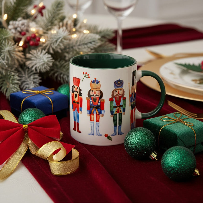 Cană de Crăciun cu Spargători de Nuci