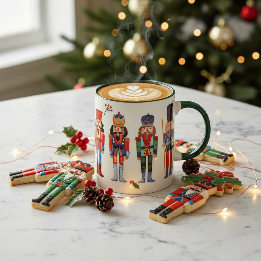 Cană de Crăciun cu Spargători de Nuci