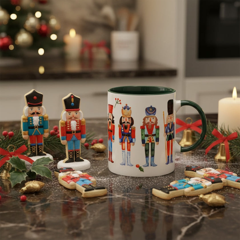 Cană de Crăciun cu Spargători de Nuci