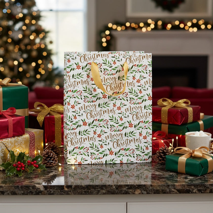 Pungă cadou Crăciun „Merry Christmas”