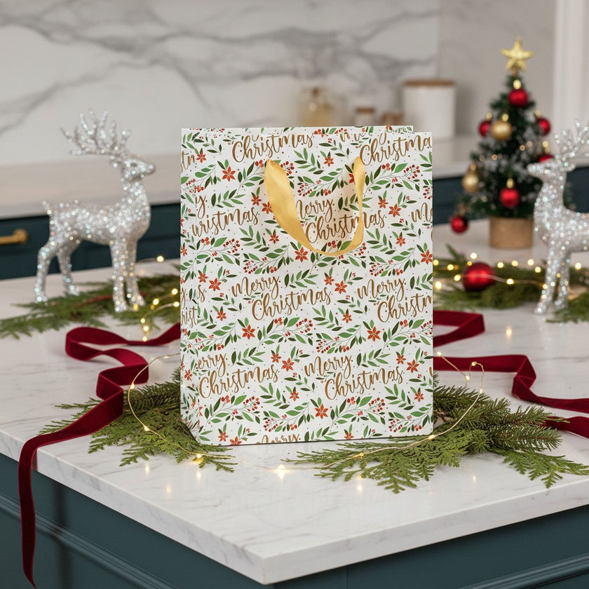 Pungă cadou Crăciun „Merry Christmas”