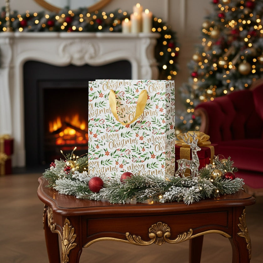 Pungă cadou Crăciun „Merry Christmas”