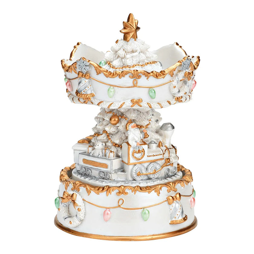 Carusel muzical rotativ Crăciun