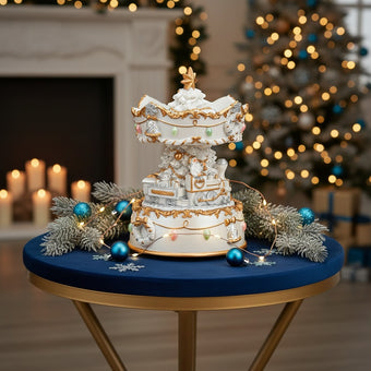 Carusel muzical rotativ Crăciun