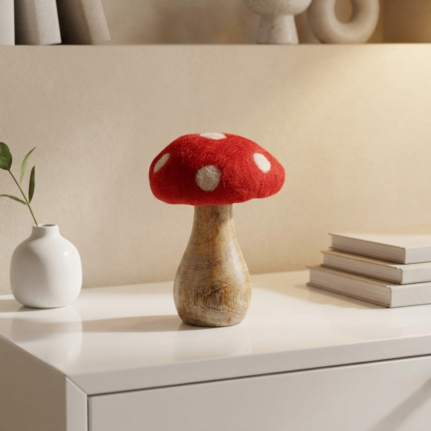 Ciupercă decorativă din lemn