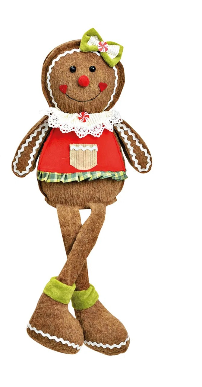 Figurină decorativă turtă dulce roșie 52cm