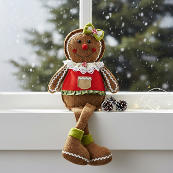 Figurină decorativă turtă dulce roșie 52cm