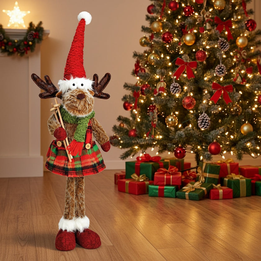 Figurină ren decorativ de Crăciun 58cm