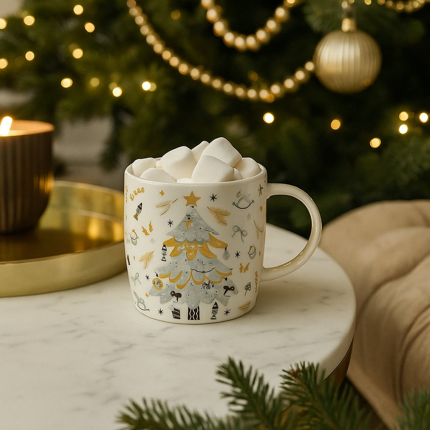 Cană de Crăciun cu brad