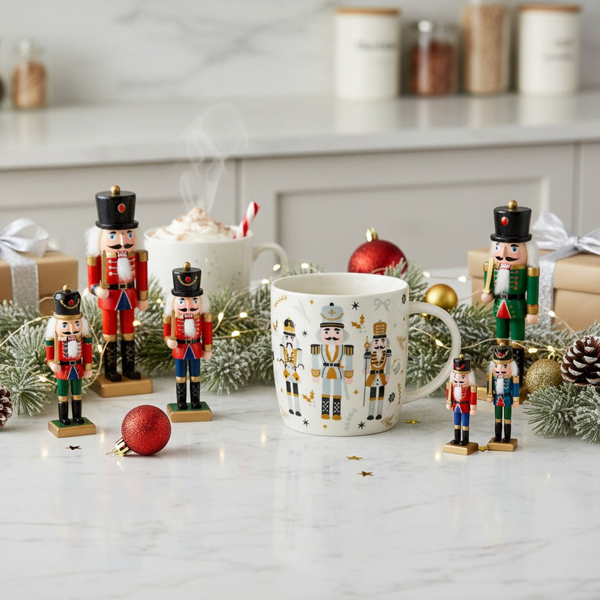 Cană de Crăciun cu Spargători de Nuci