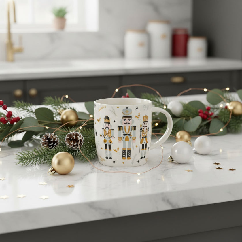 Cană de Crăciun cu Spargători de Nuci