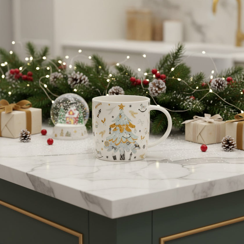 Cană de Crăciun cu brad