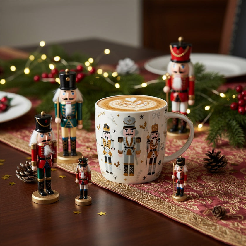 Cană de Crăciun cu Spargători de Nuci