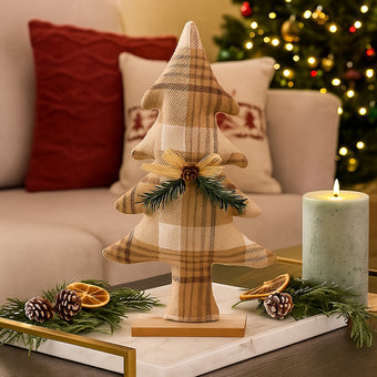 Brad decorativ textil Crăciun