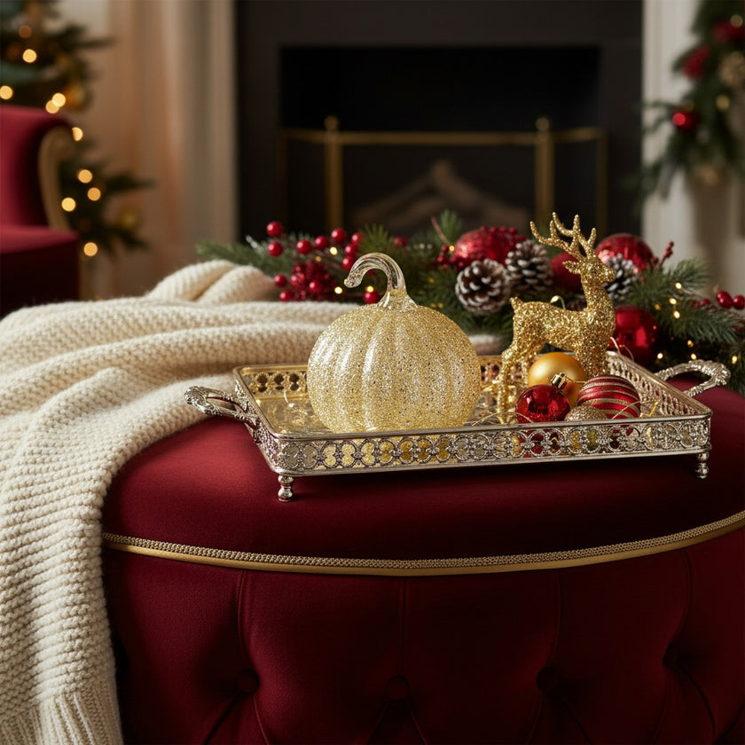 Dovleac decorativ din sticlă