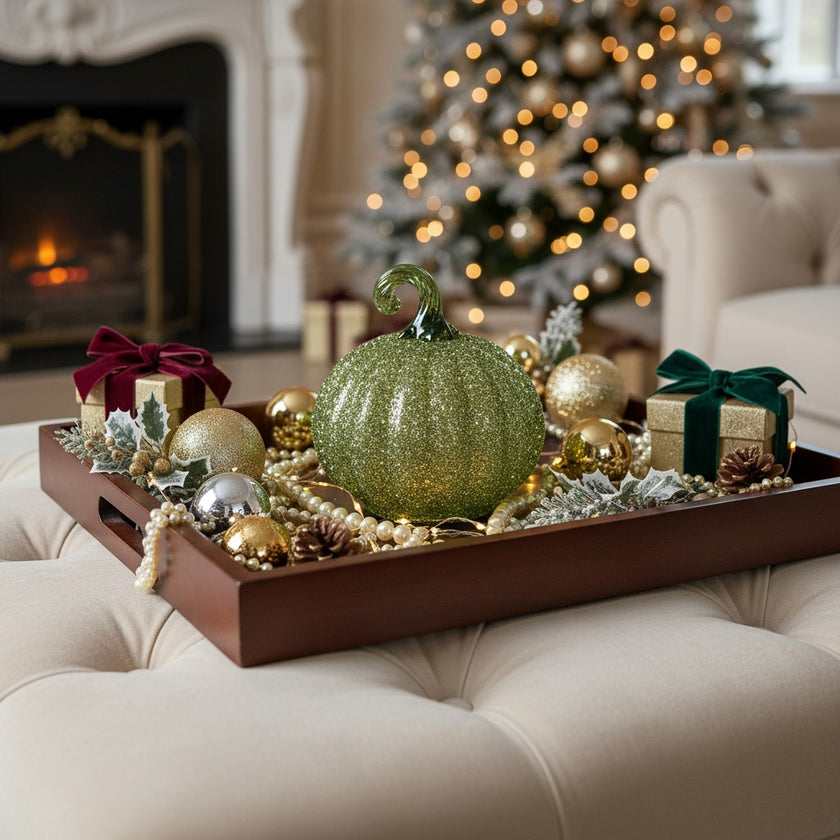 Dovleac decorativ din sticlă