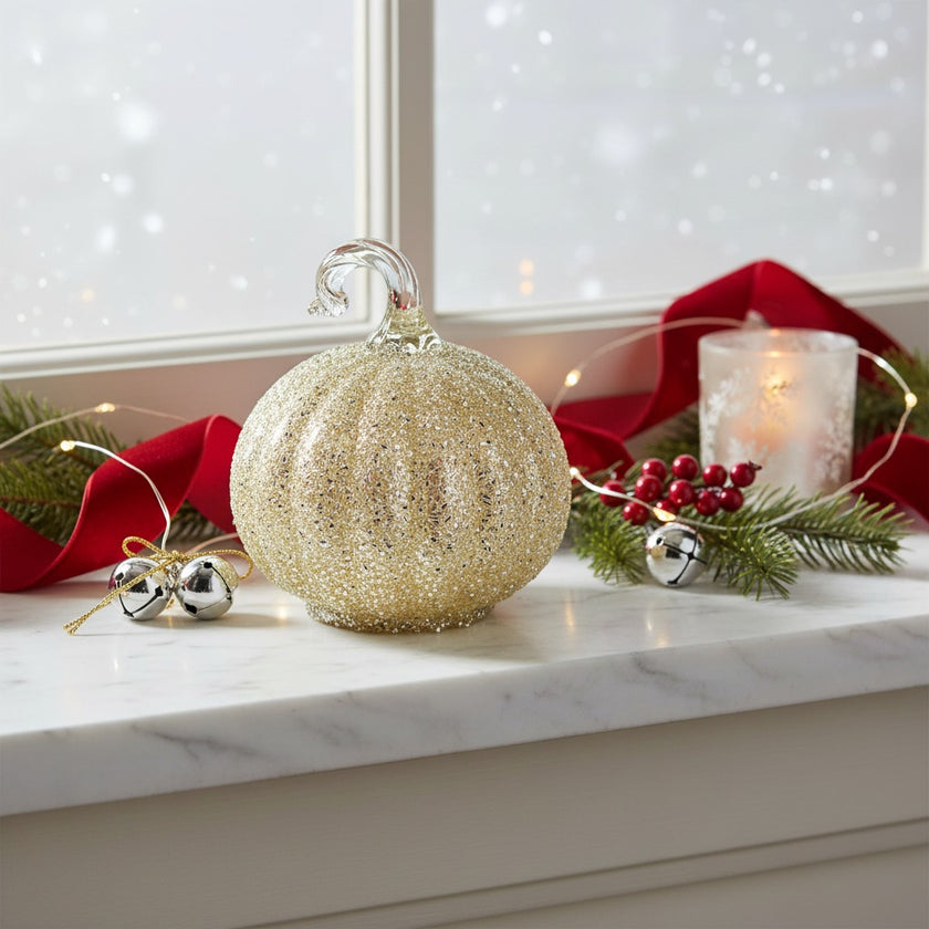 Dovleac decorativ din sticlă