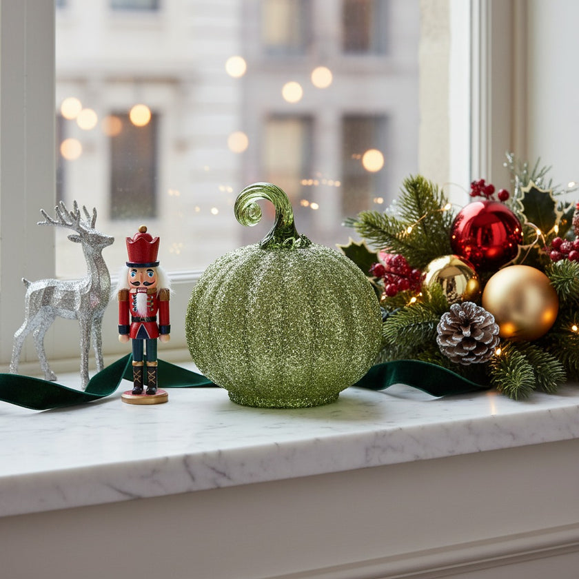 Dovleac decorativ din sticlă