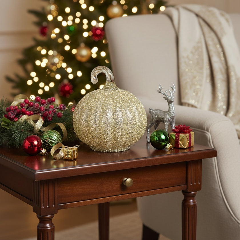 Dovleac decorativ din sticlă