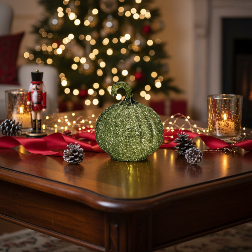 Dovleac decorativ din sticlă