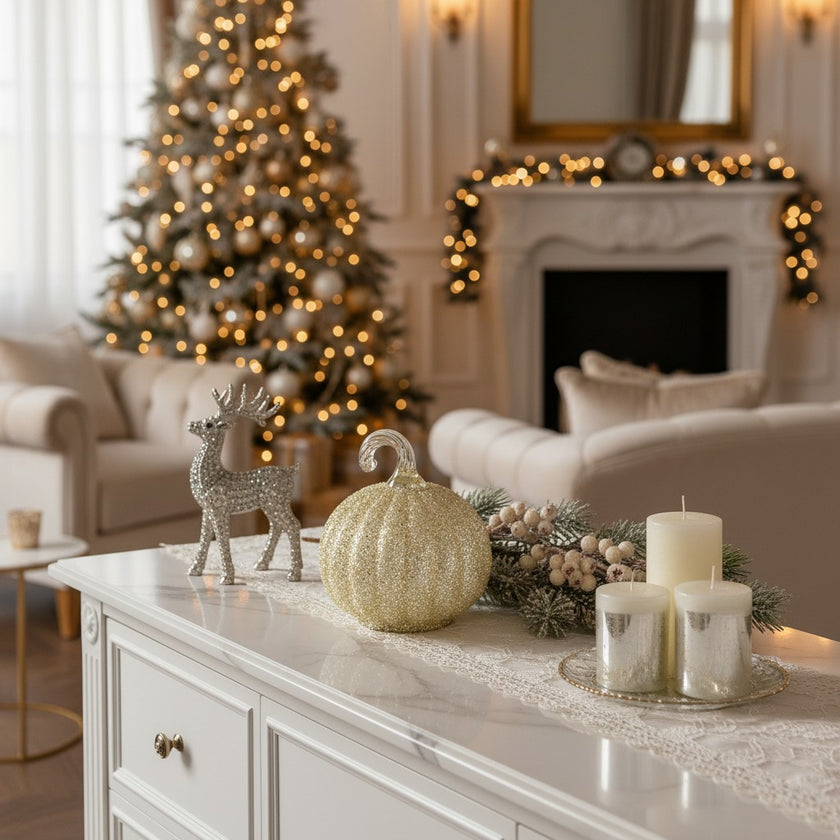 Dovleac decorativ din sticlă