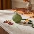 Dovleac decorativ din sticlă verde 12cm