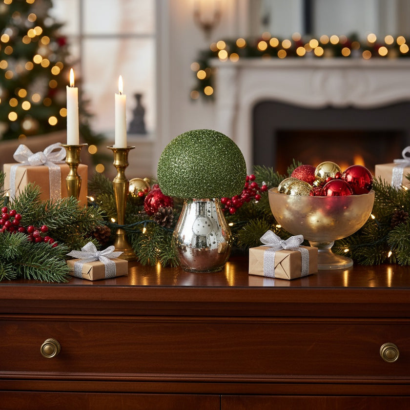 Ciupercă decorativă din sticlă