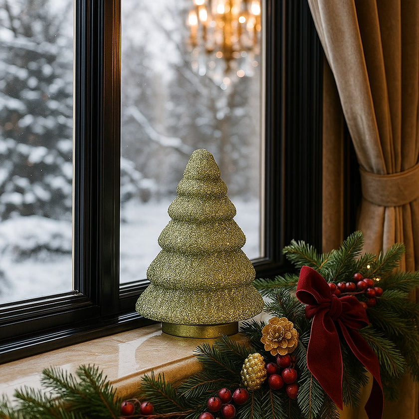 Brad decorativ din sticlă