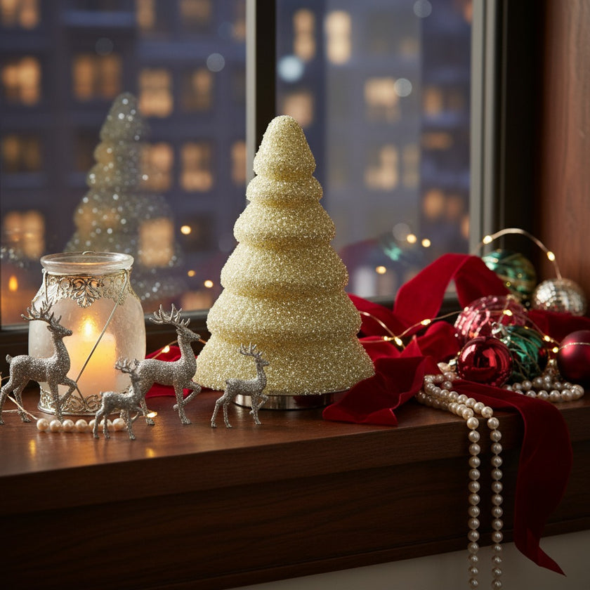 Brad decorativ din sticlă