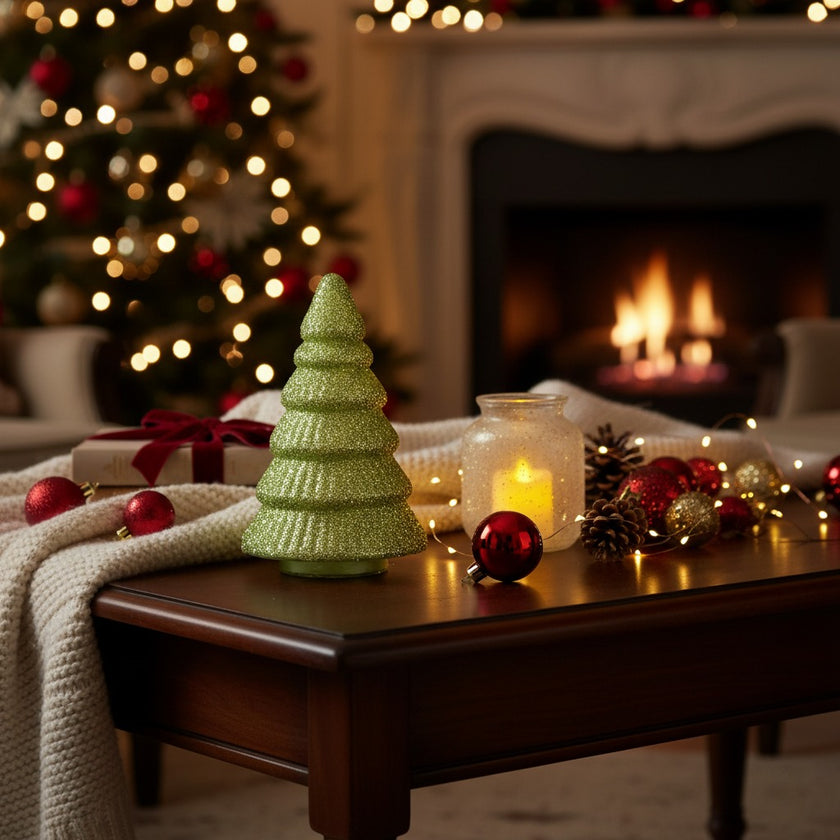 Brad decorativ din sticlă