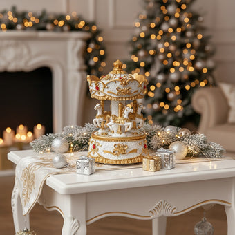 Carusel muzical rotativ Crăciun