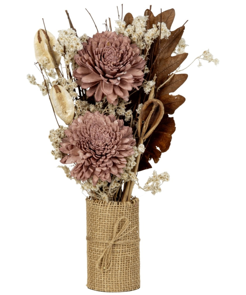 Aranjament decorativ cu flori uscate 34cm