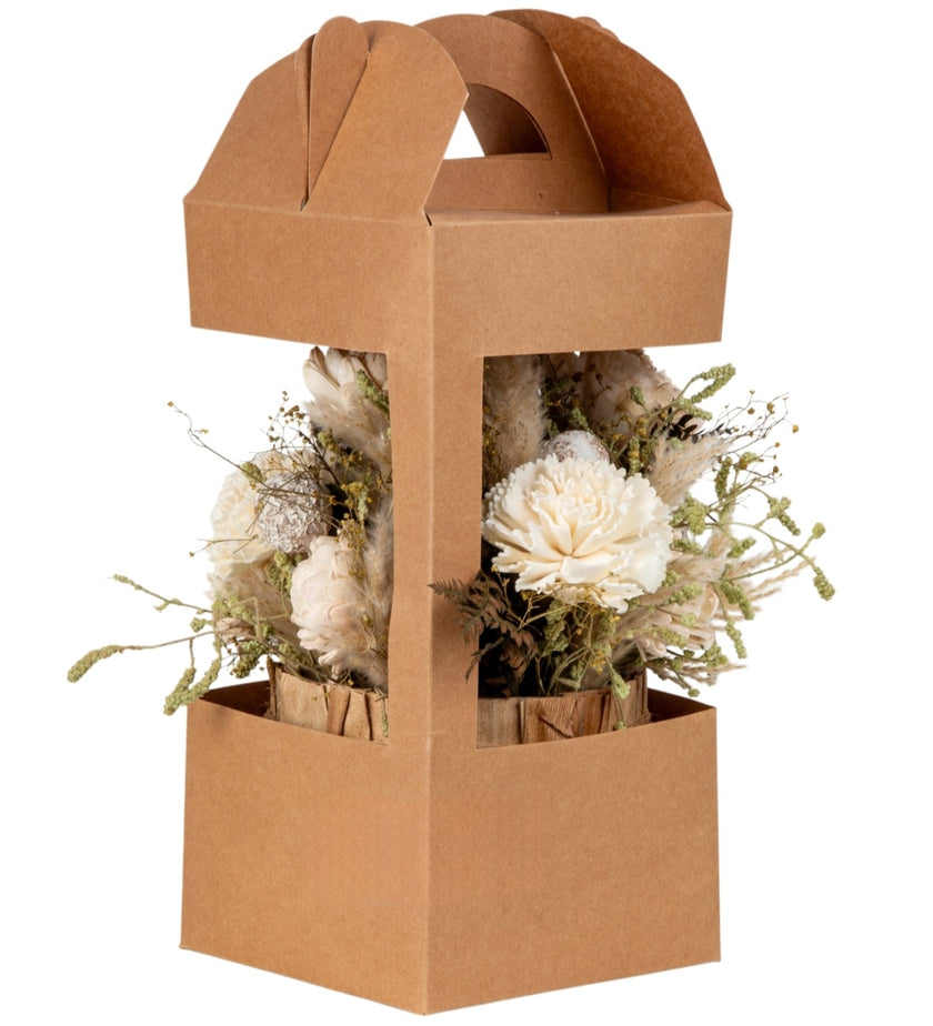 Aranjament decorativ cu flori uscate 37cm